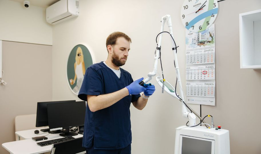 Удаление бородавки СО2 лазером